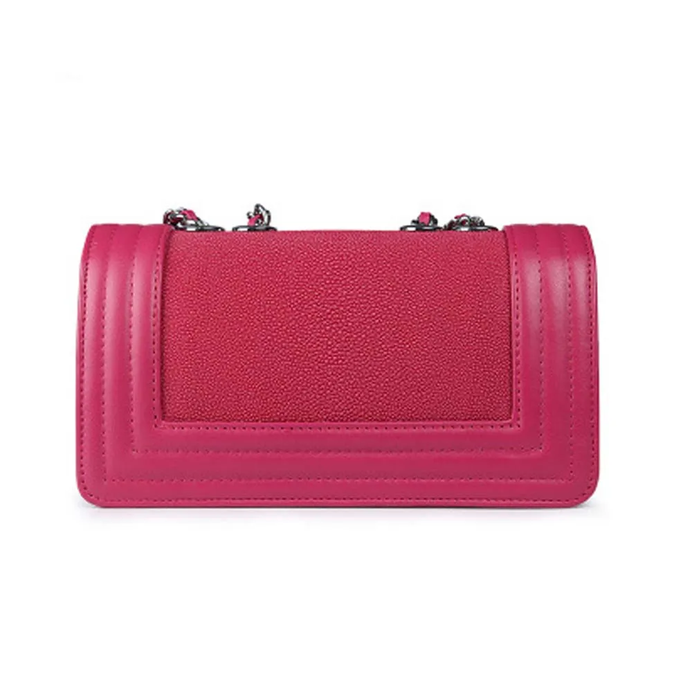 Stingray Leather Shoulder Bag
