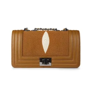 Stingray Leather Shoulder Bag