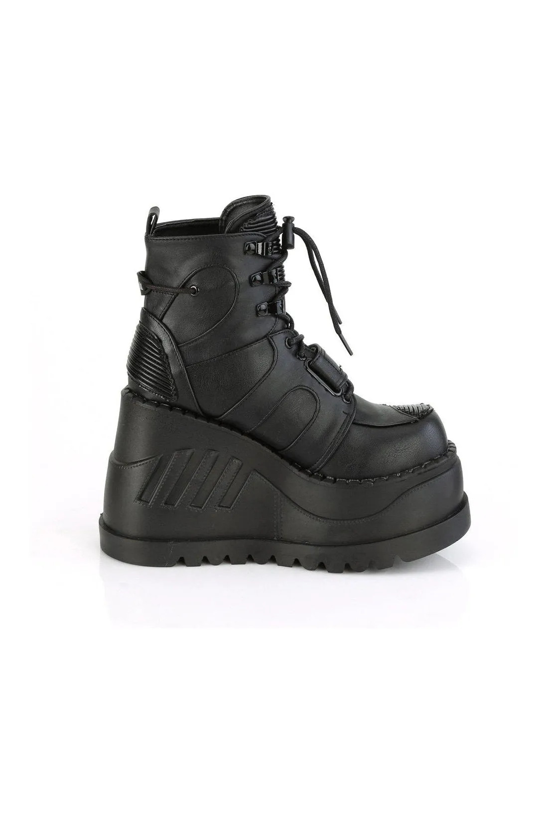 STOMP-13 Ankle Boot | Black Faux Leather