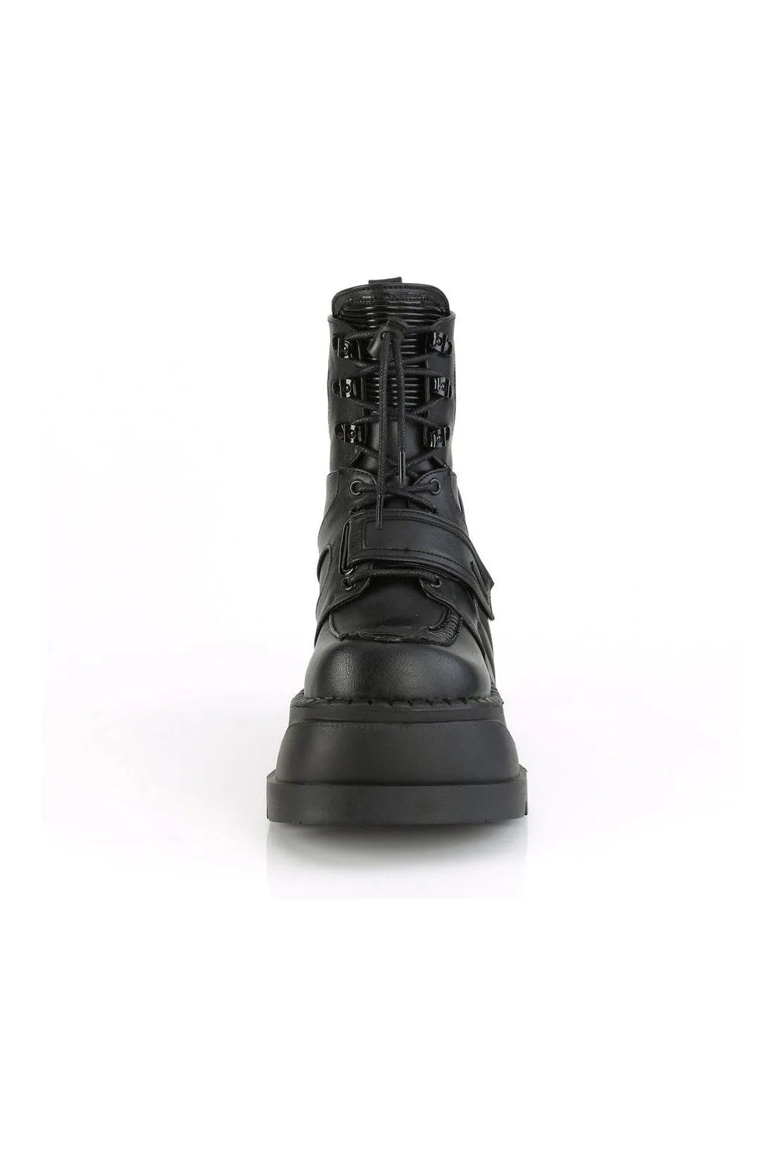 STOMP-13 Ankle Boot | Black Faux Leather