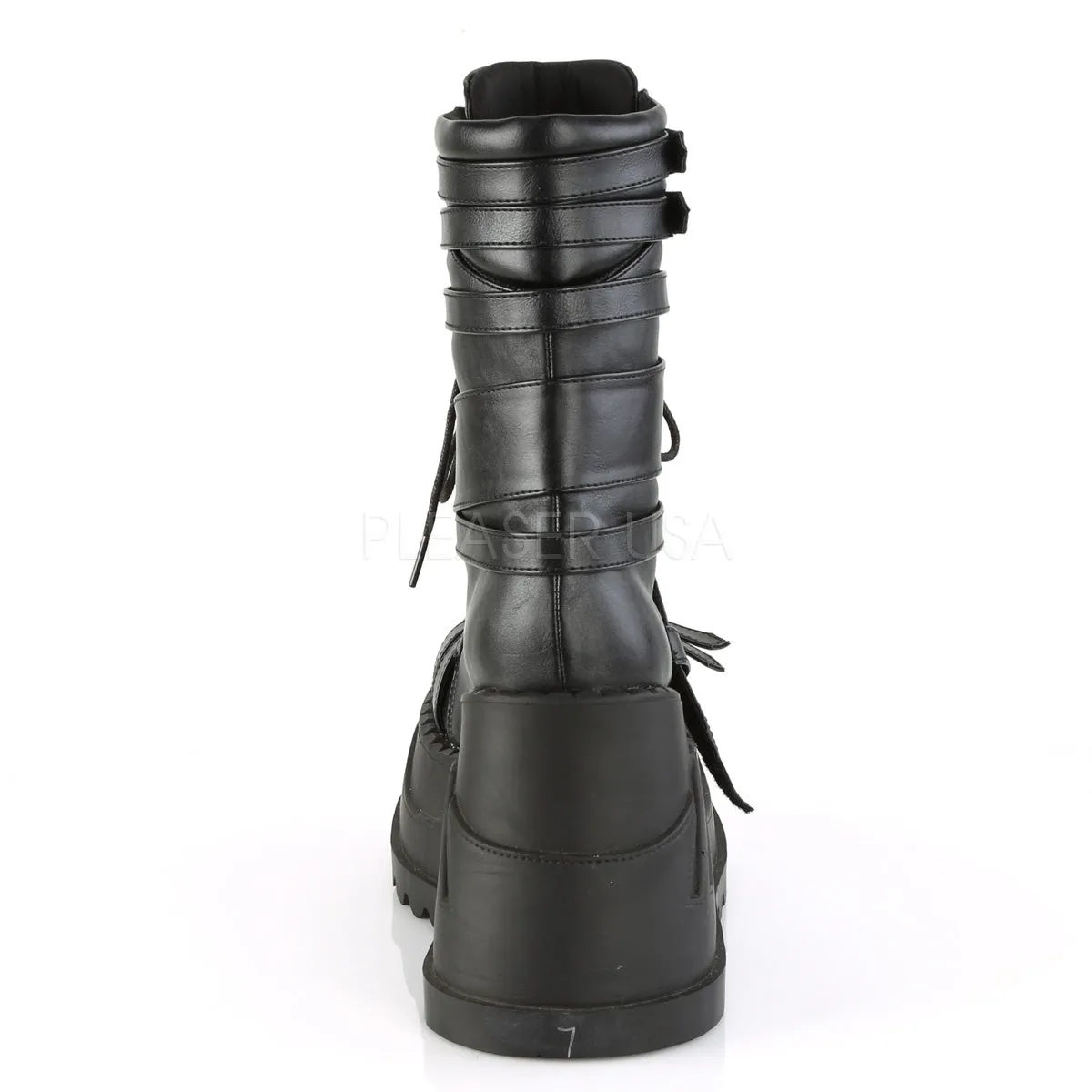 STOMP-26  Black Vegan Leather