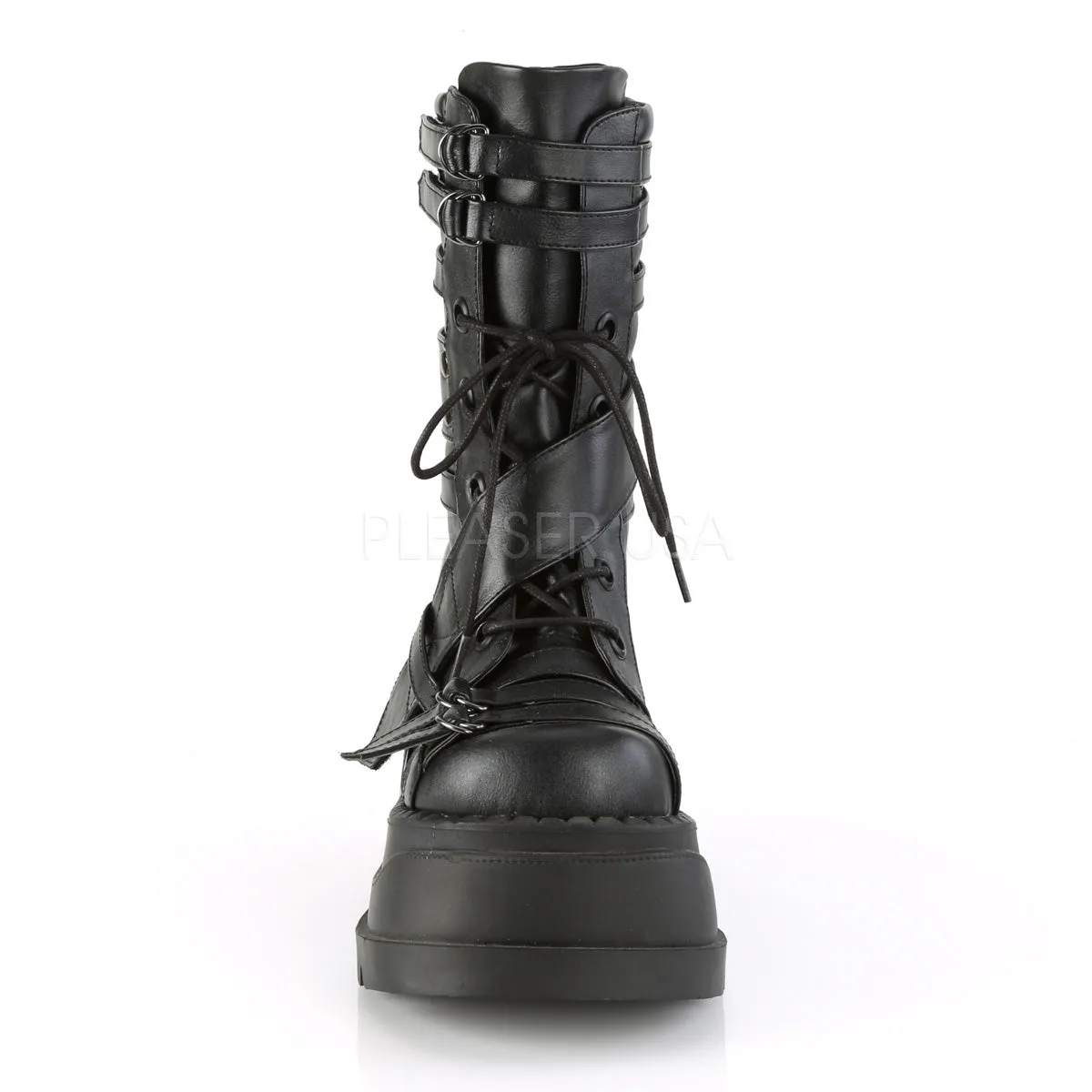STOMP-26  Black Vegan Leather