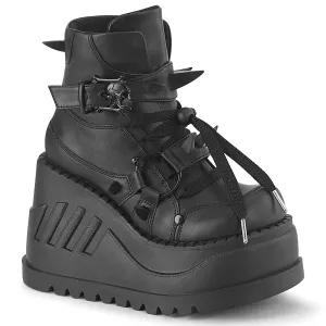 STOMP-60  Black Vegan Leather