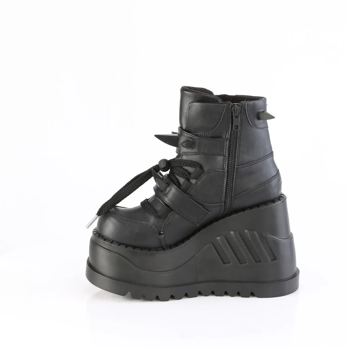 STOMP-60  Black Vegan Leather