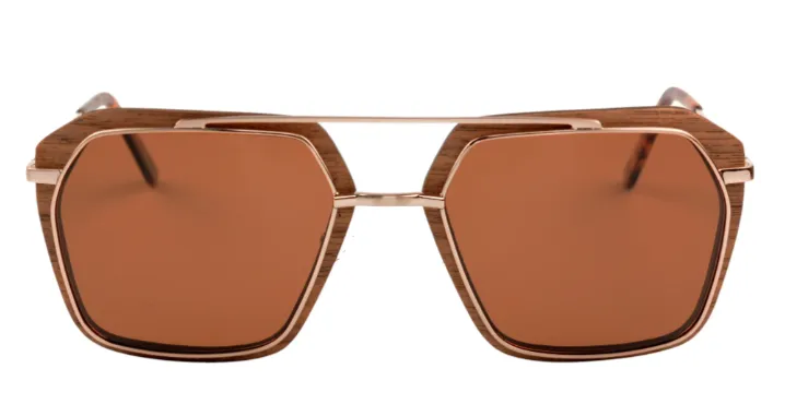 Storsky / Metal x Wood Sunglasses / Polarized Lenses
