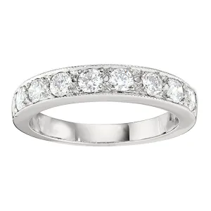 Straight Diamond Wedding Band .08CT Diamonds