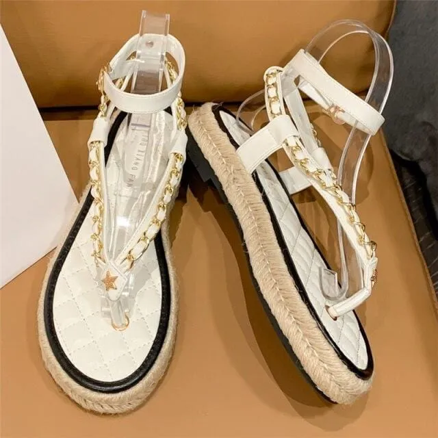 Strappy Elegant Wedges Sandals