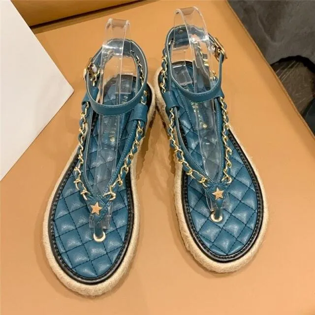 Strappy Elegant Wedges Sandals