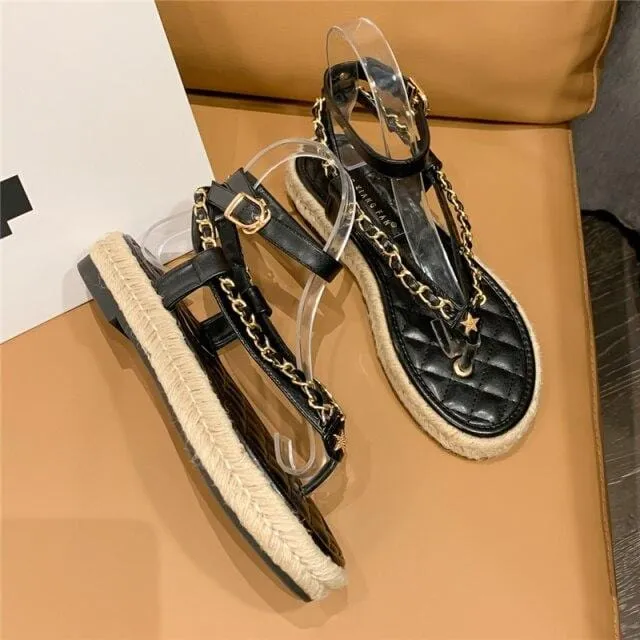 Strappy Elegant Wedges Sandals