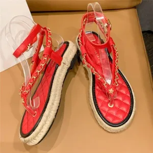 Strappy Elegant Wedges Sandals