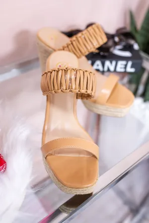 Strolling Around Town Natural Espadrille Wedges - SHO2519NA