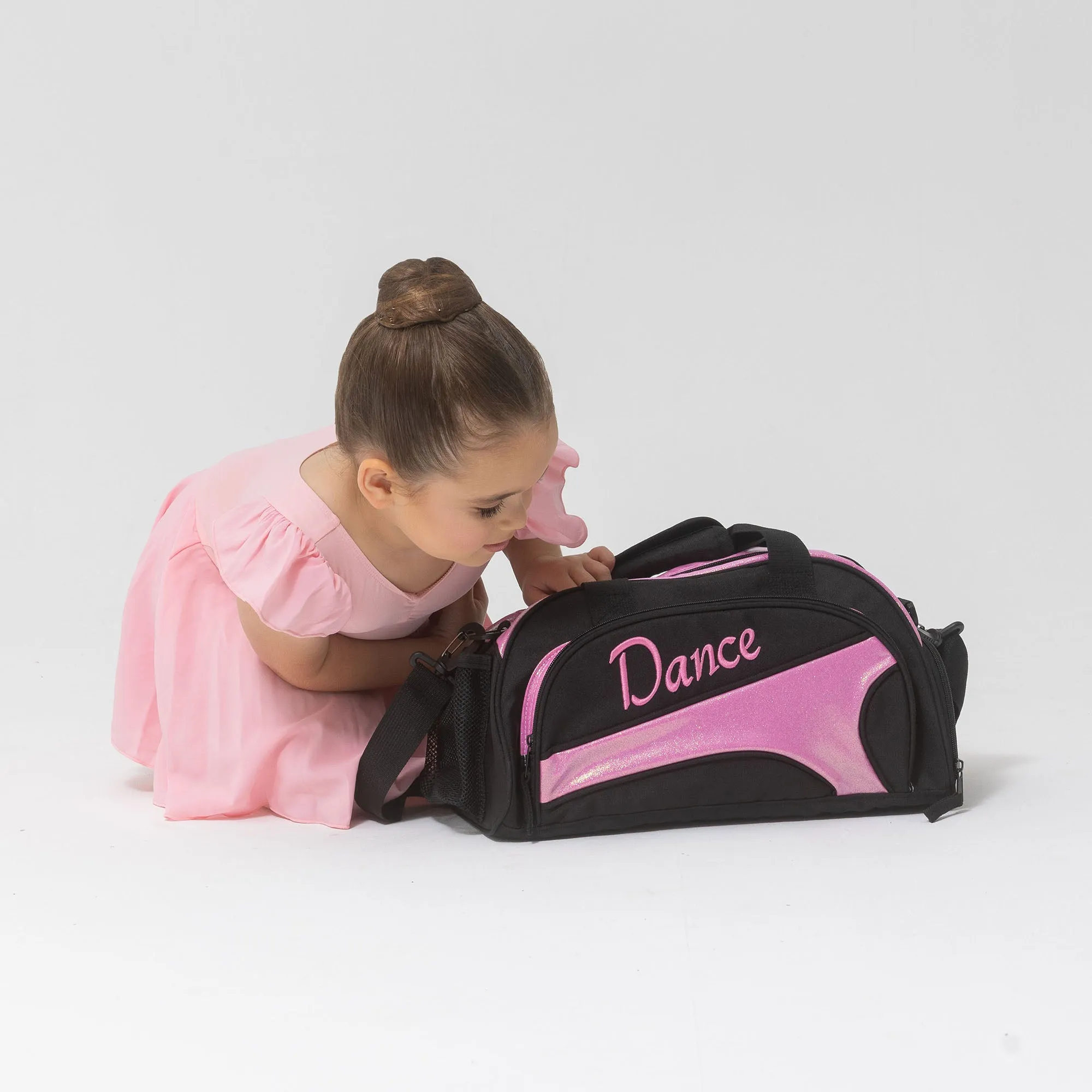 Studio 7 NEW Eco-Friendly Mini Duffel Bag - Black   Candy Glitter