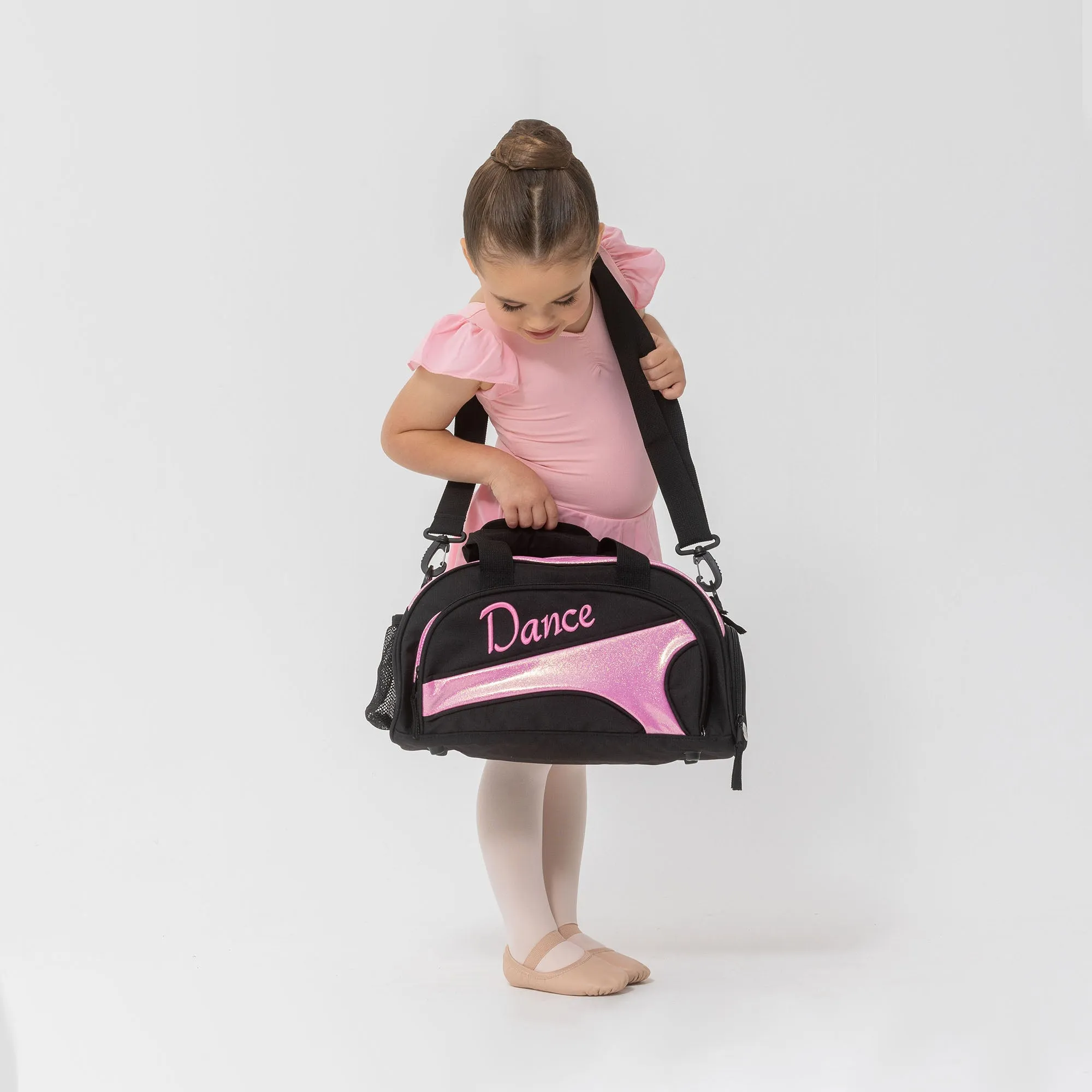 Studio 7 NEW Eco-Friendly Mini Duffel Bag - Black   Candy Glitter