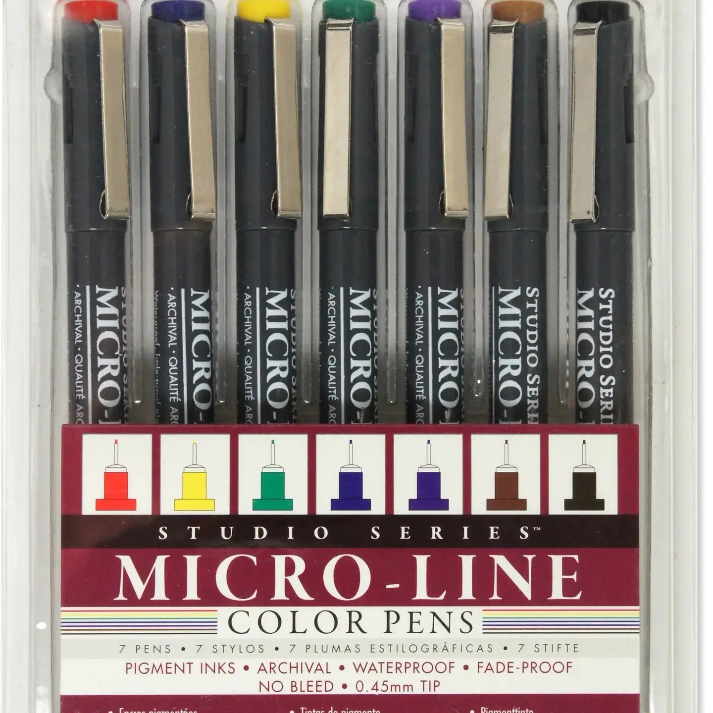 Studio Series Colored Micro-Line Pen Set of 7
