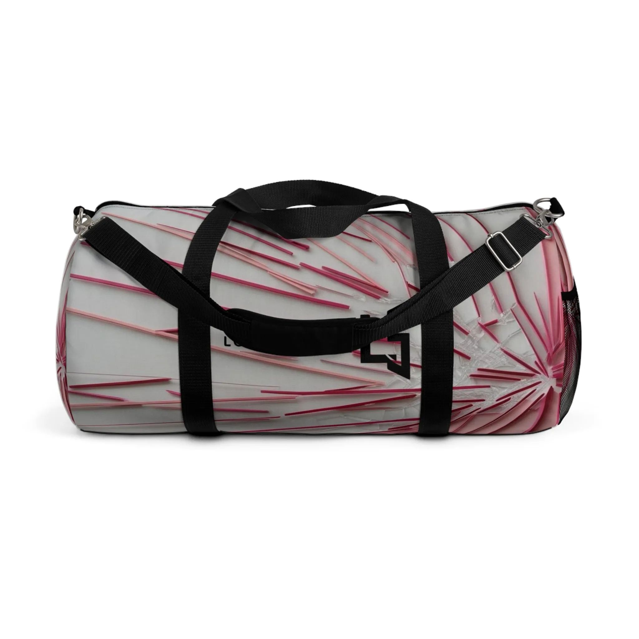 Stylish Pink Pattern Duffel Bag - Perfect for Travel & Gym