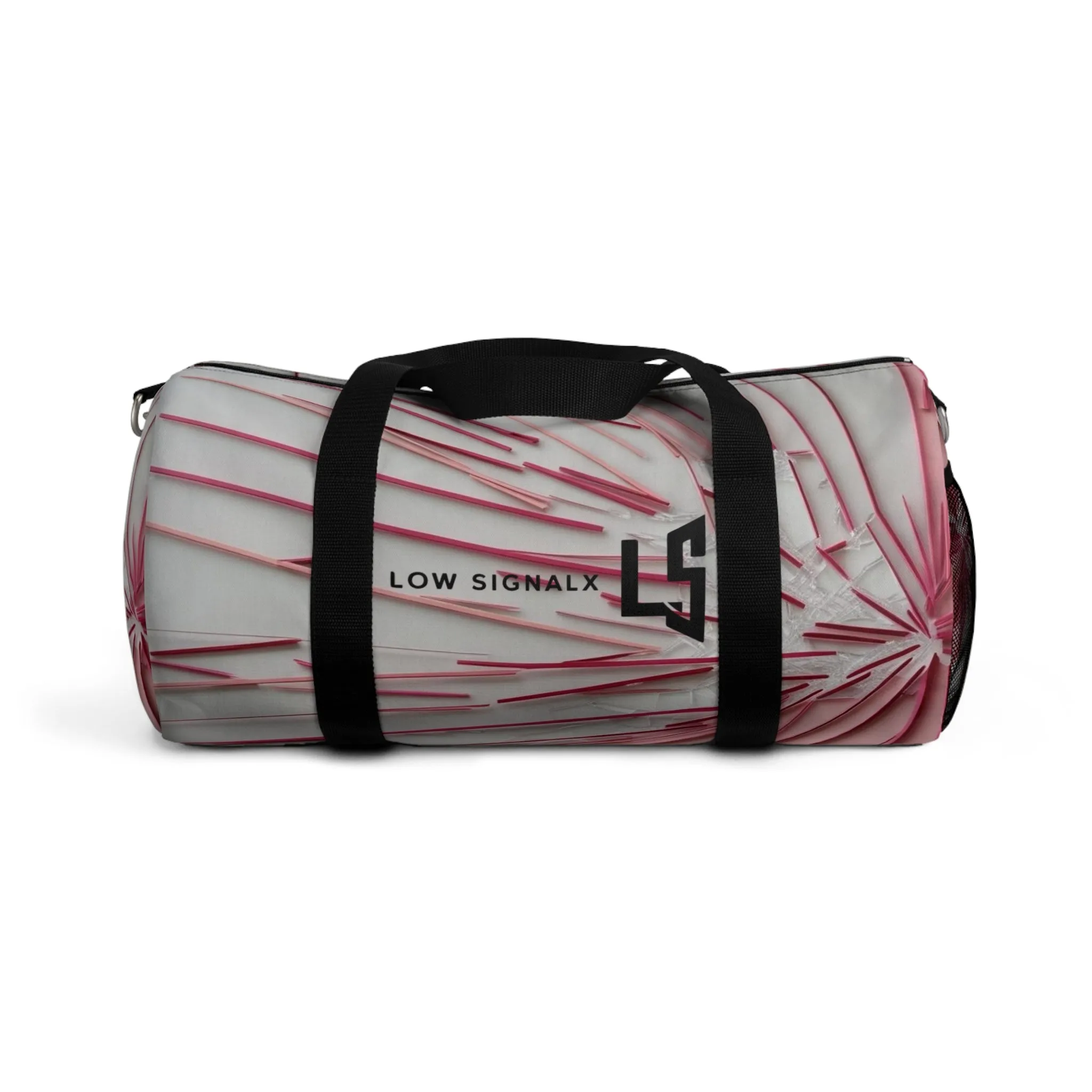 Stylish Pink Pattern Duffel Bag - Perfect for Travel & Gym