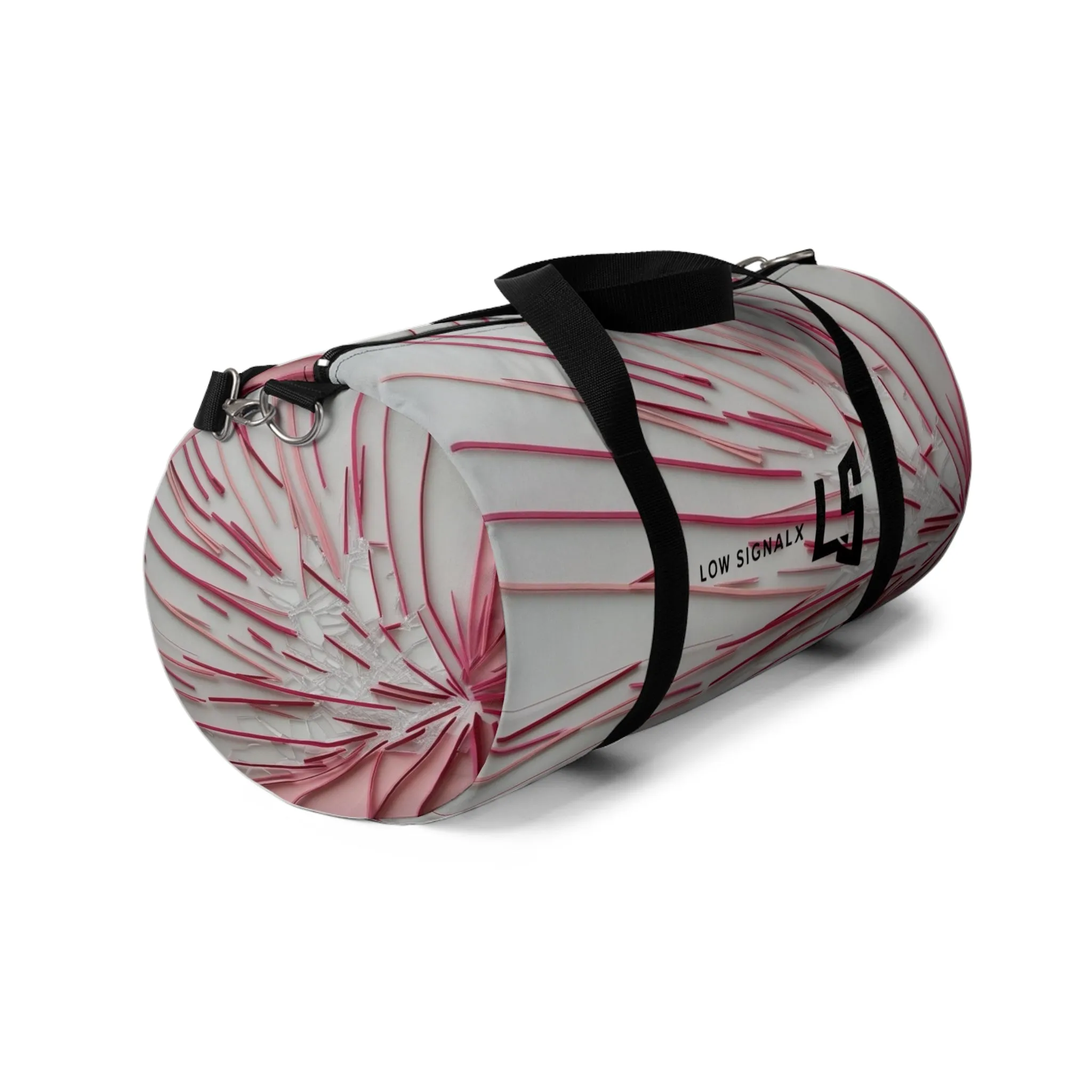 Stylish Pink Pattern Duffel Bag - Perfect for Travel & Gym