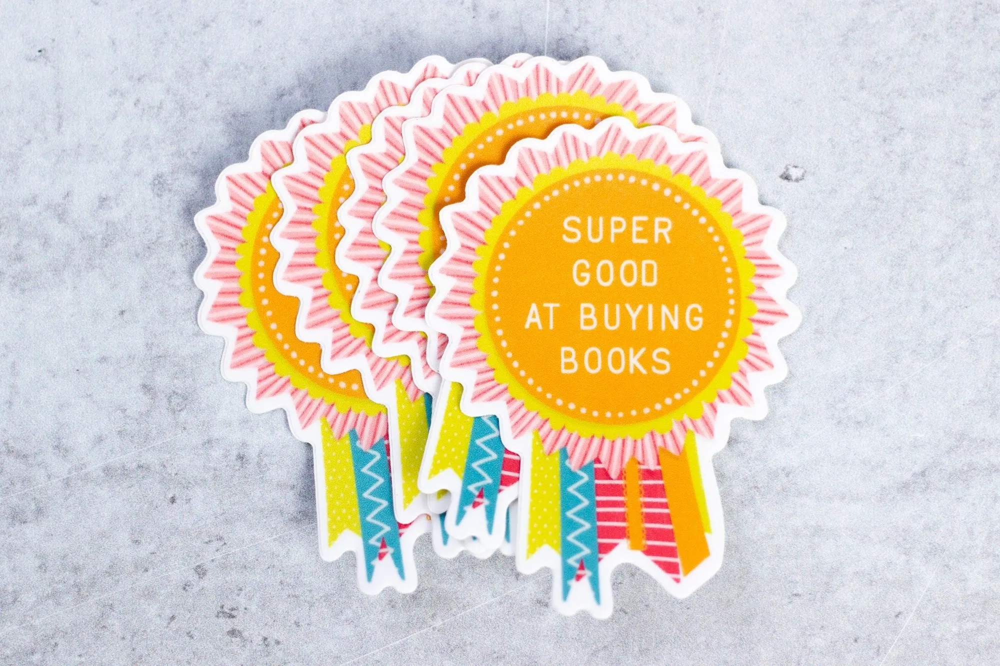 Super Good At Buying Books Sticker