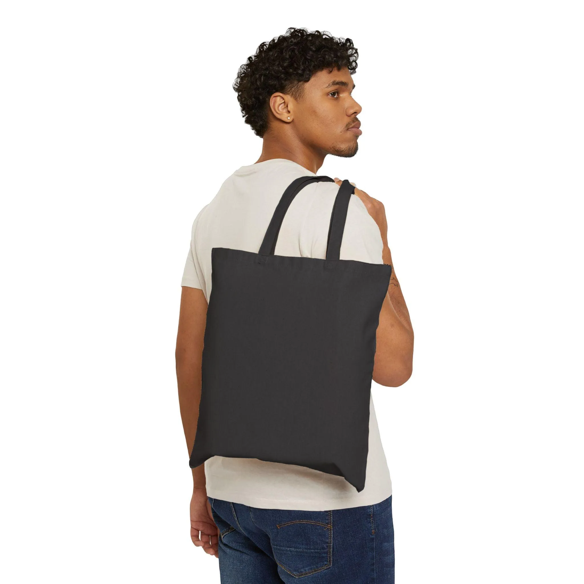 Sweet Pea Cotton Canvas Tote Bag