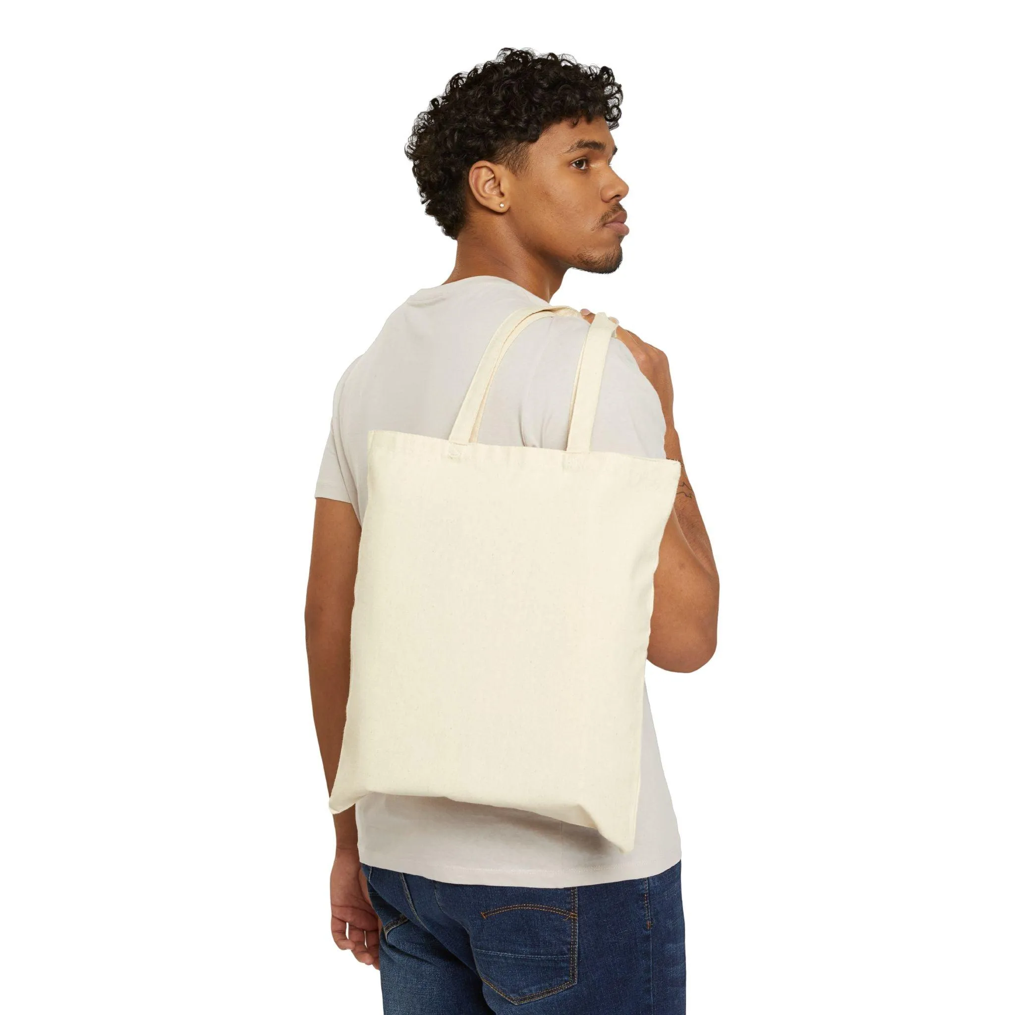Sweet Pea Cotton Canvas Tote Bag