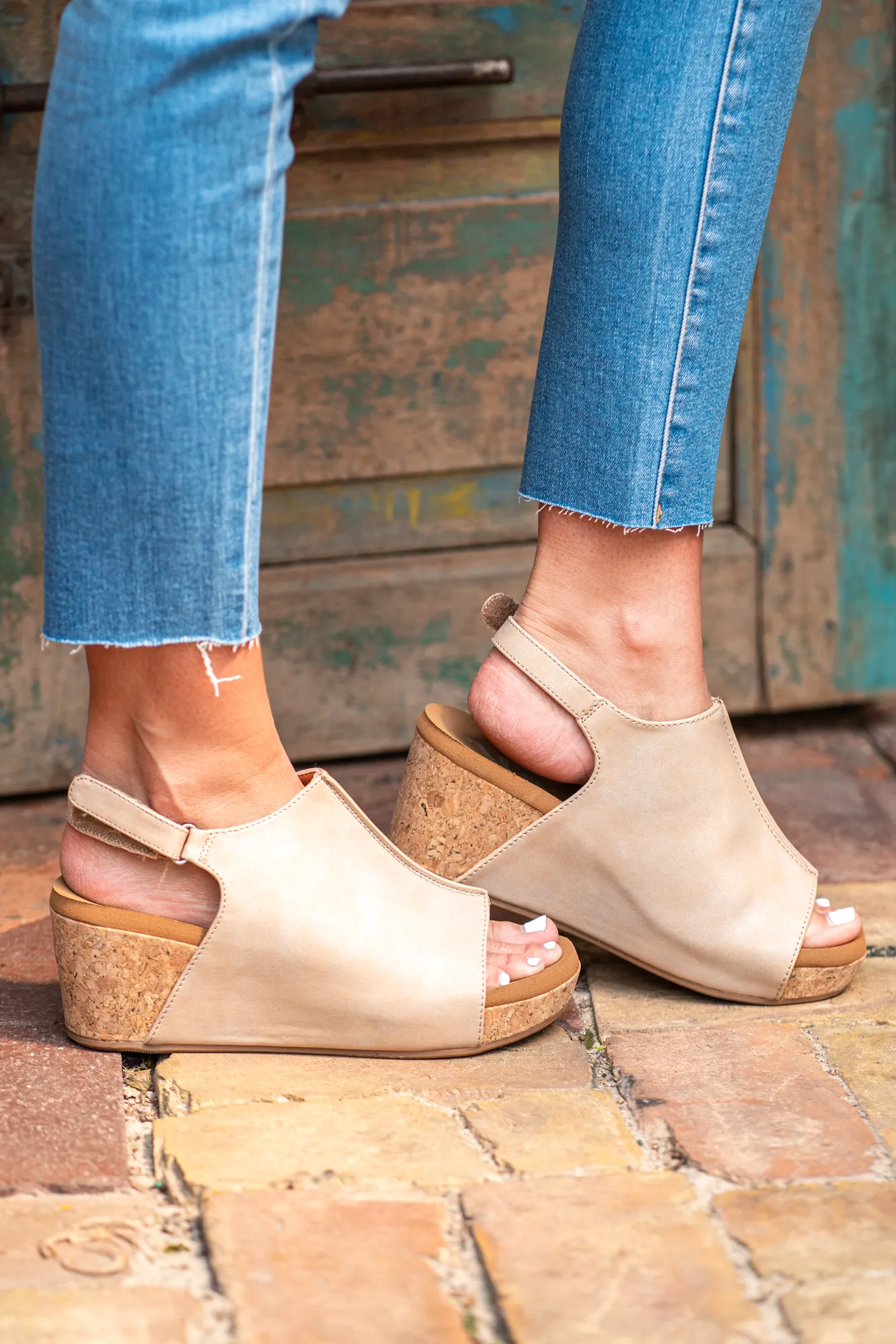 Sylmar Wedge Sandals Nude