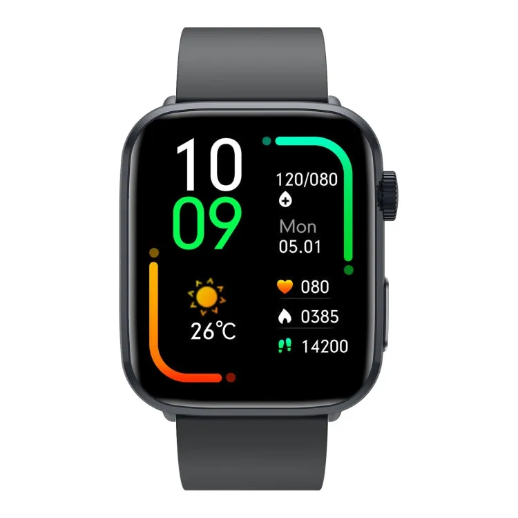 T92 1.81 inch IPS Square Screen Smart Watch, Heart Rate / Blood Oxygen / Blood Pressure(Black)