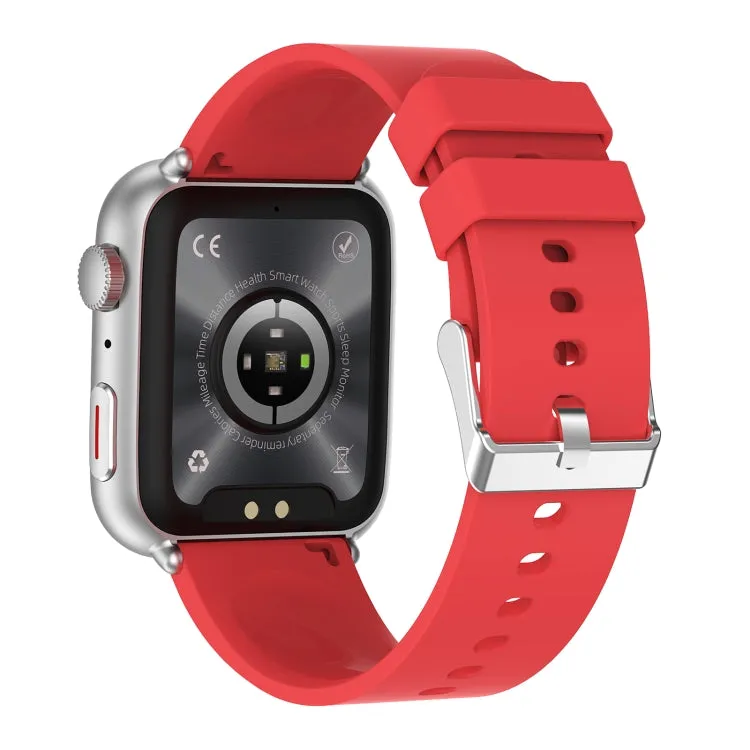 T92 1.81 inch IPS Square Screen Smart Watch, Heart Rate / Blood Oxygen / Blood Pressure(Red)
