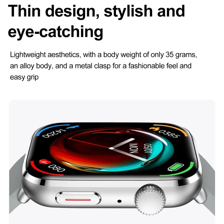T92 1.81 inch IPS Square Screen Smart Watch, Heart Rate / Blood Oxygen / Blood Pressure(Red)
