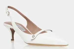 Tabitha Simmons Layton Sling White Grosgrain