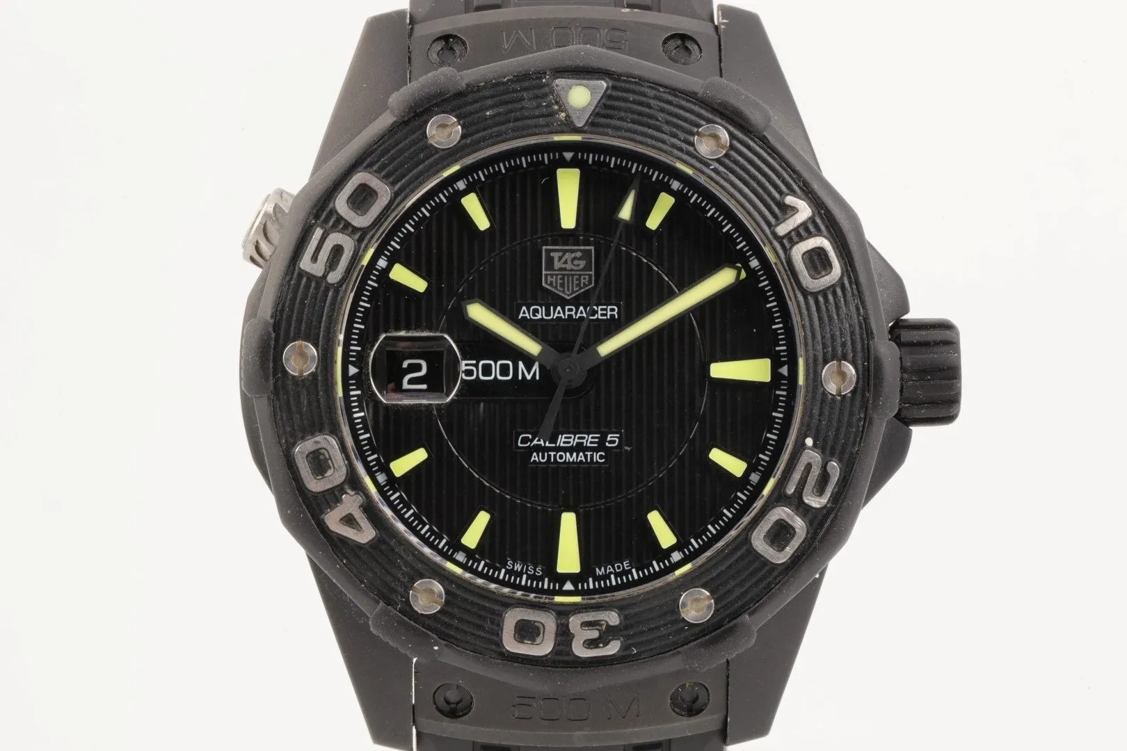 Tag Heuer Aquaracer WAJ2180 Titanium Black PVD 43mm Men's Watch
