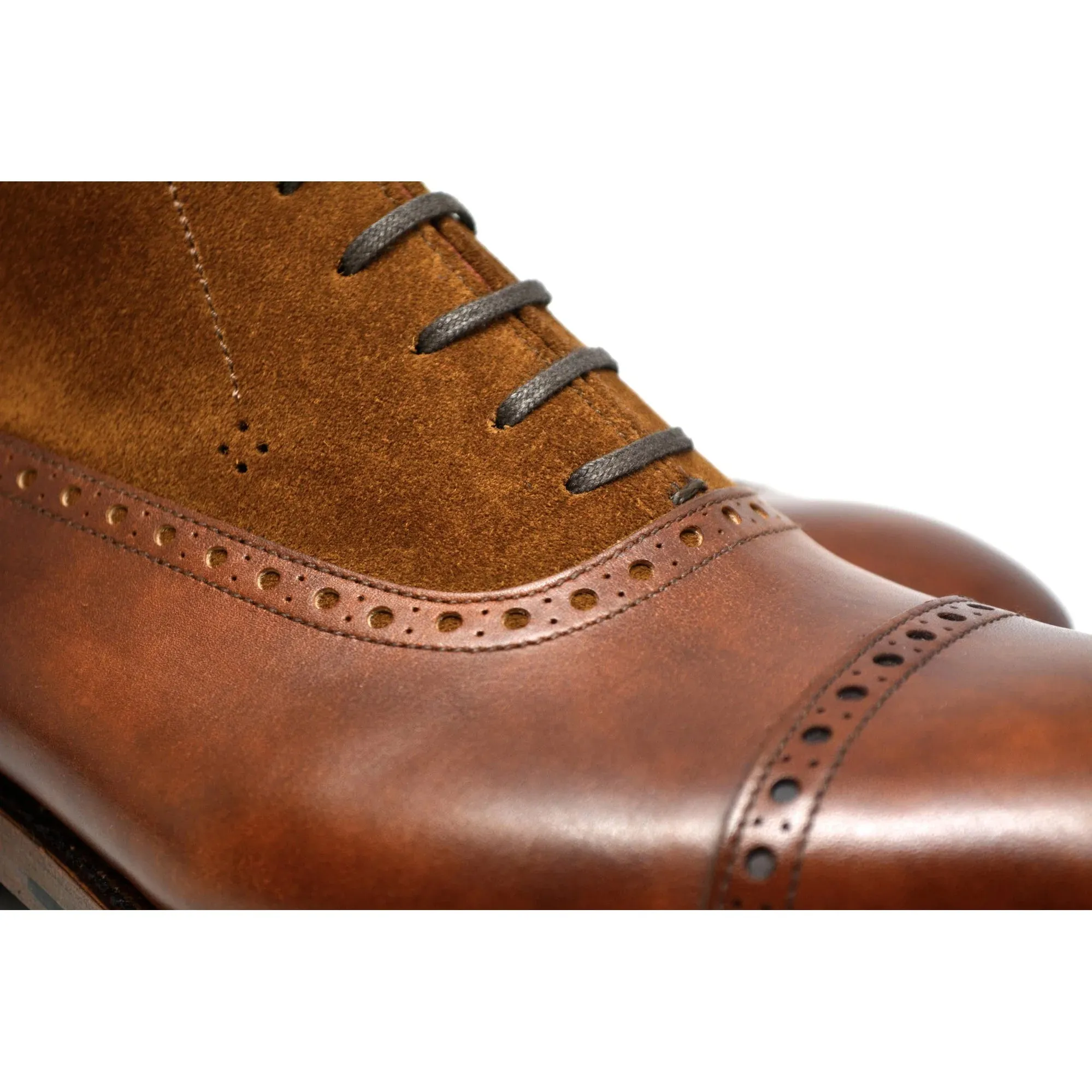 Tan Leather & Suede Clifton Lace Up Boots - Boots