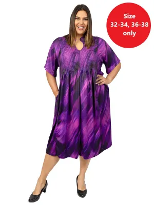 Tanner Dress - Purple Print*