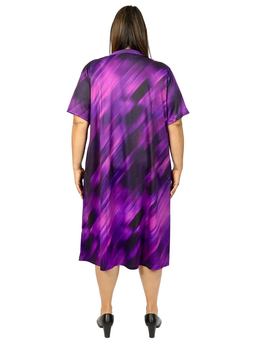 Tanner Dress - Purple Print*