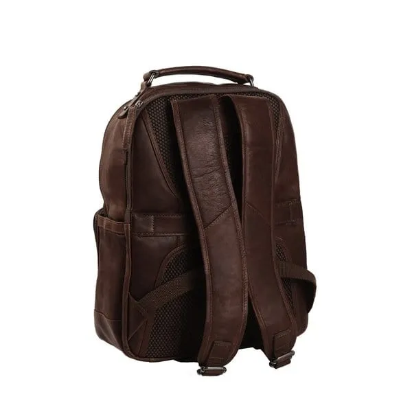 The Chesterfield Leather Backpack Brown Austin