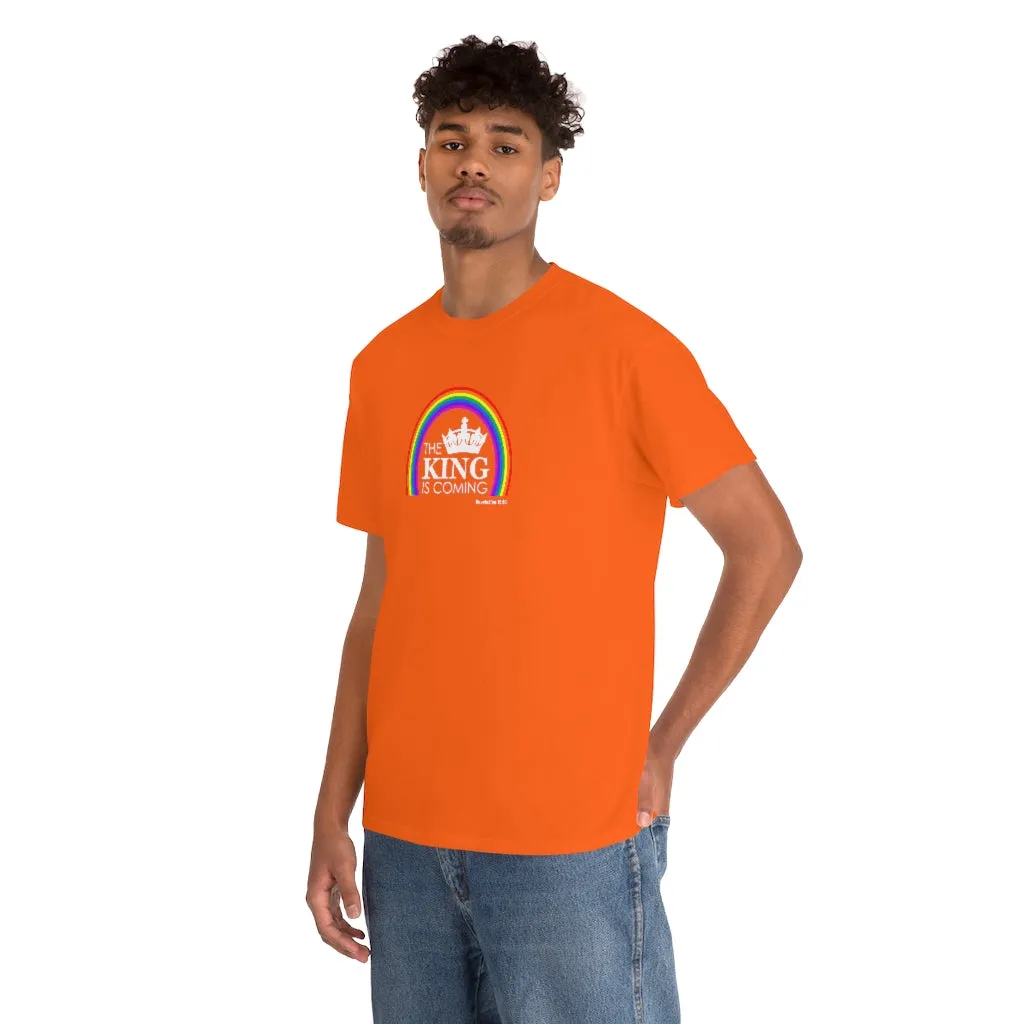The King is Coming Women’s Unisex Heavy Cotton Tee