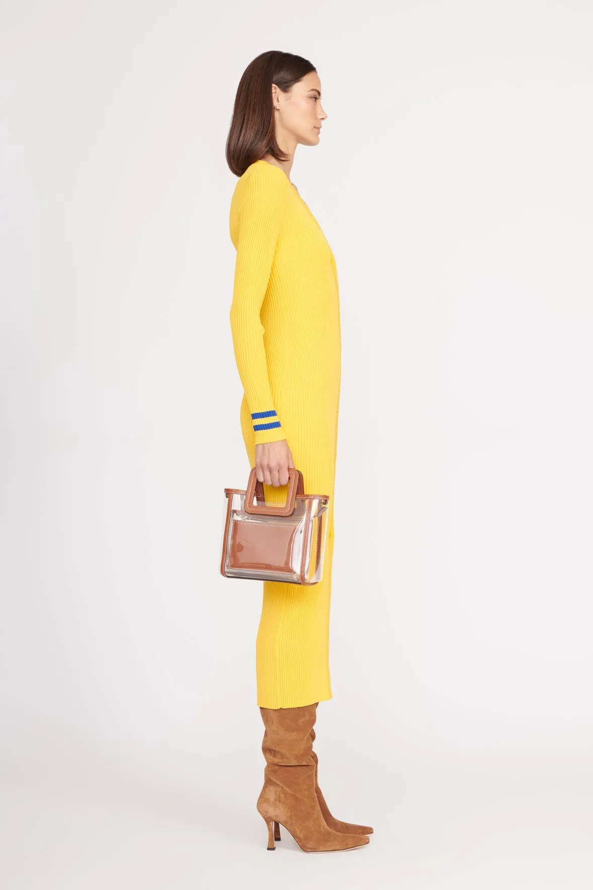 The Stadium Mini Shirley Bag - Clear/Tan