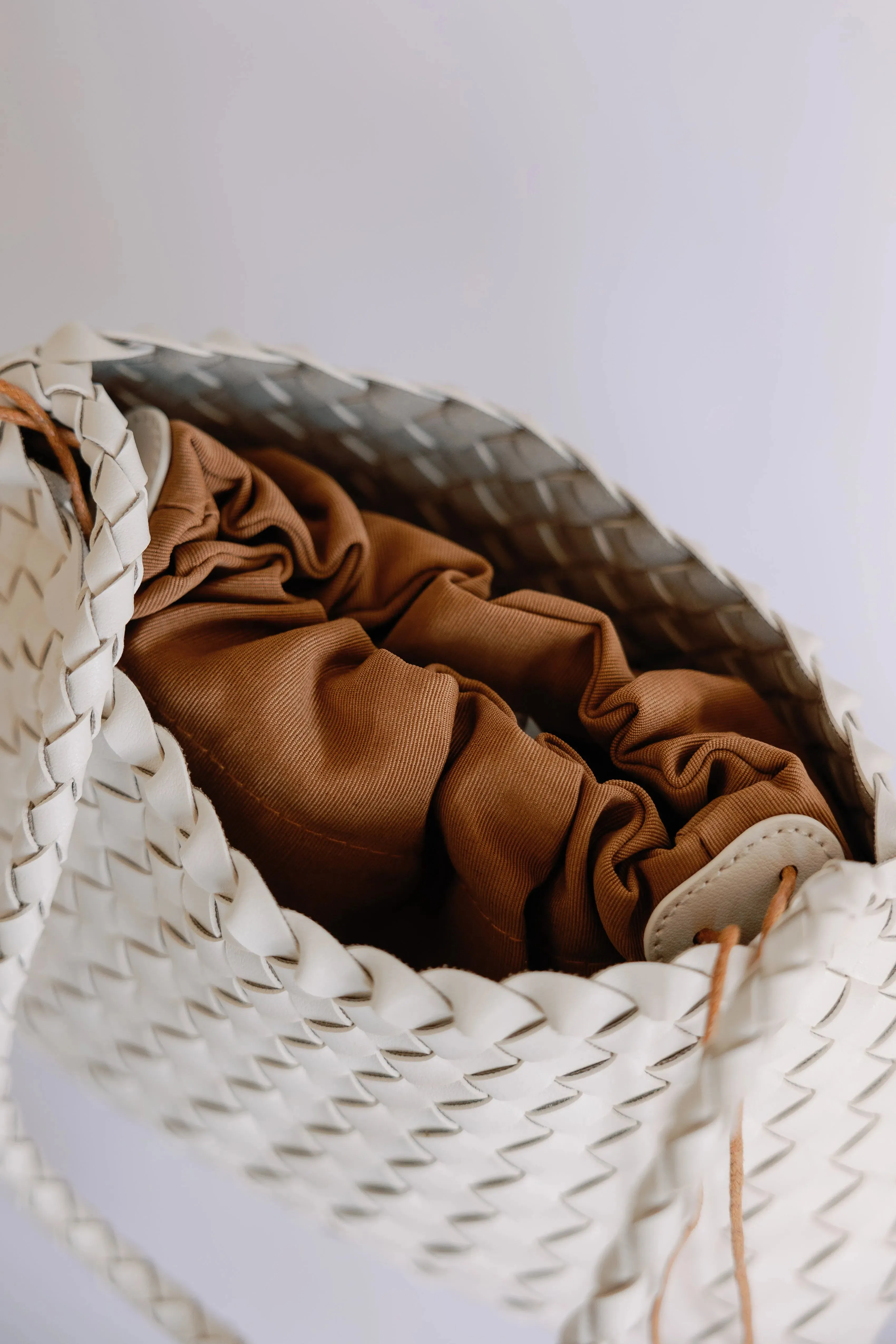The Woven Leather Clutch