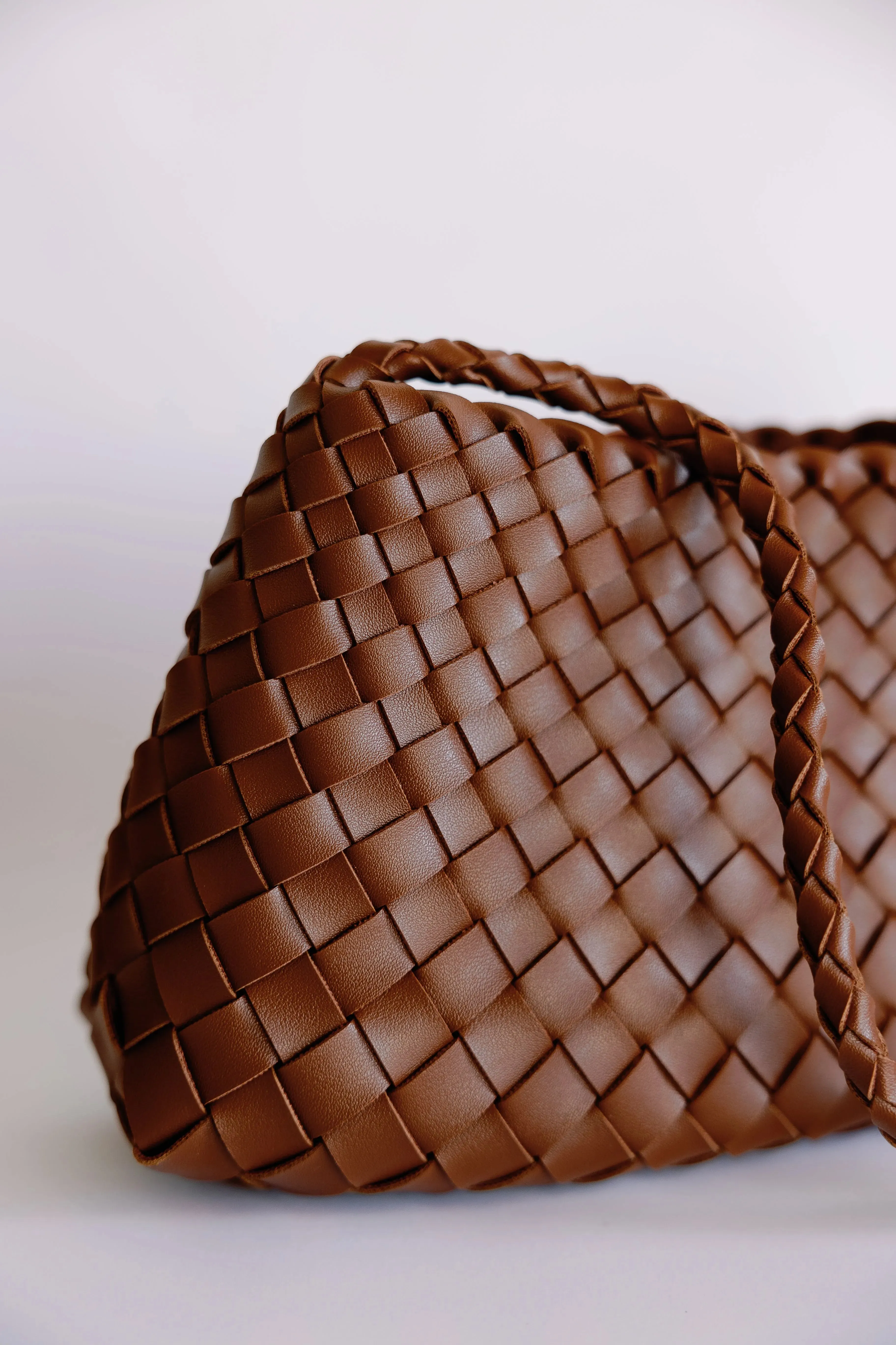 The Woven Leather Clutch