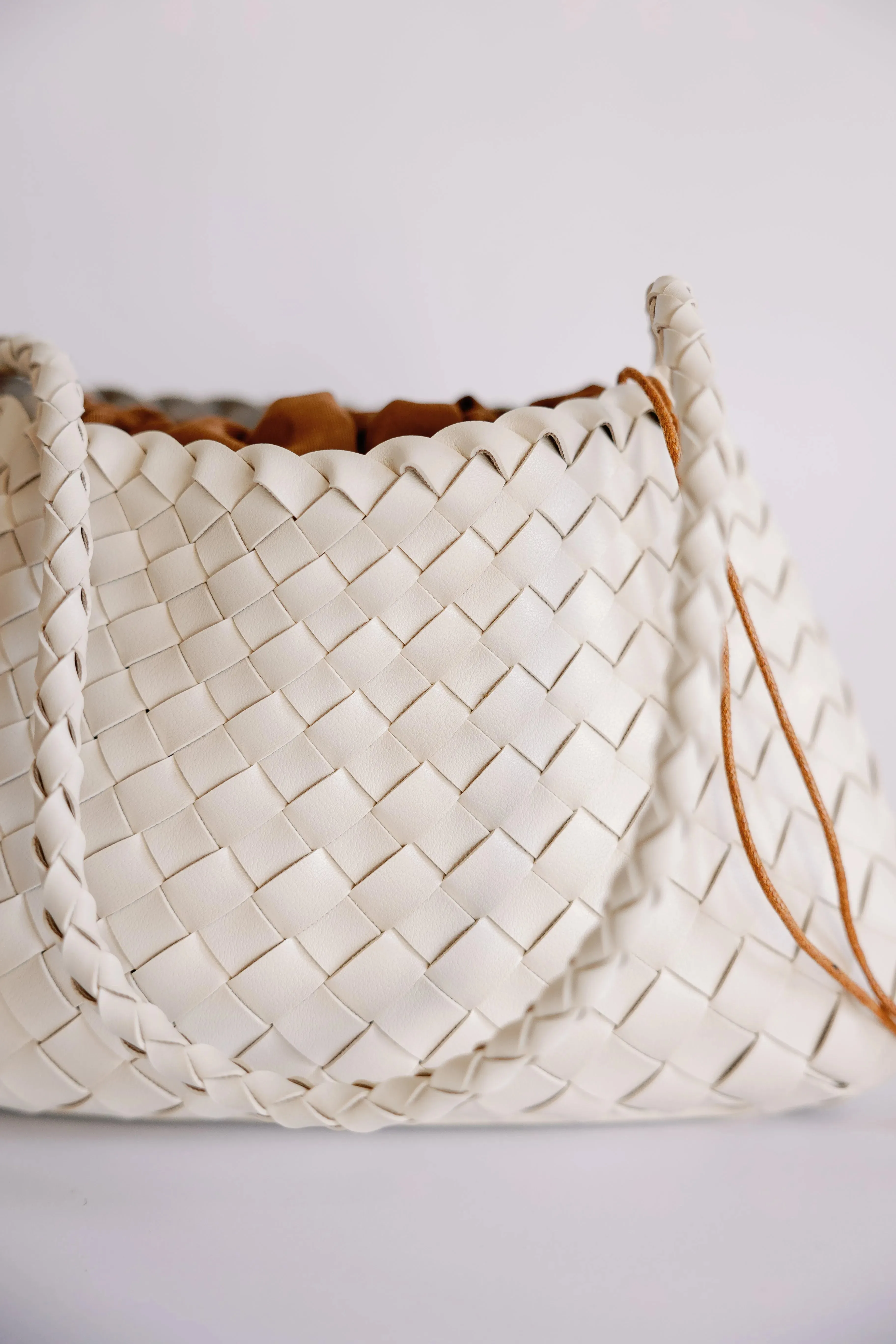 The Woven Leather Clutch