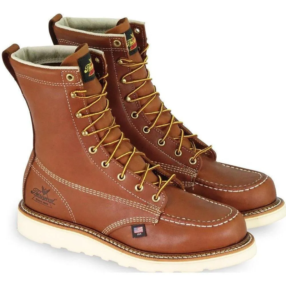 Thorogood Men's USA Made Amer. Heritage 8" Steel Toe Wedge Work Boot 804-4208