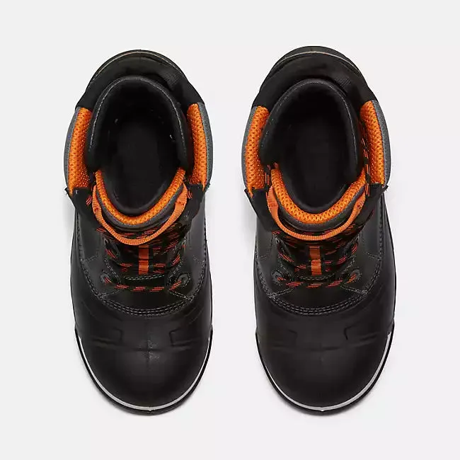 'Timberland Pro' Men's 10" Pac Max Insulated EH WP Comp Toe - Black / Orange