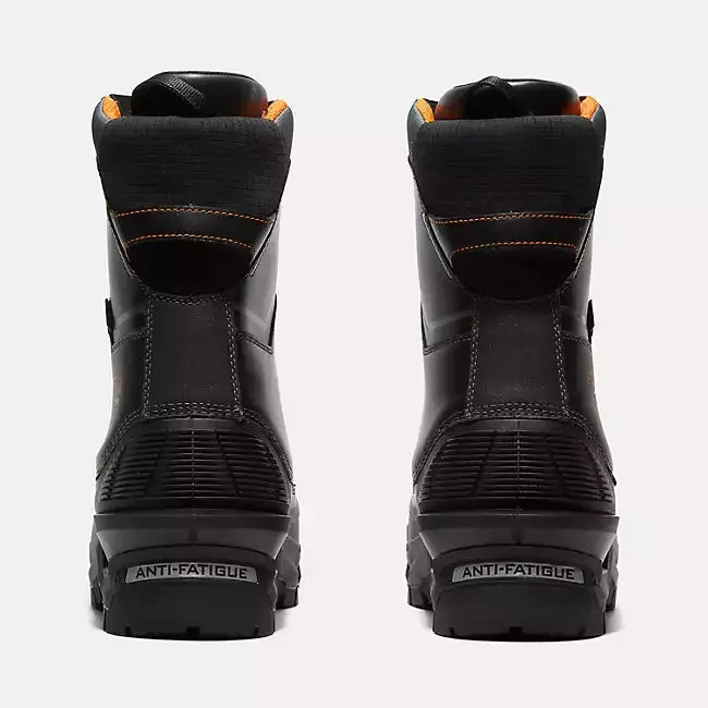 'Timberland Pro' Men's 10" Pac Max Insulated EH WP Comp Toe - Black / Orange