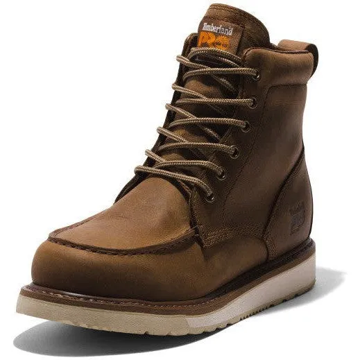 Timberland Pro Men's Wedge 6" Soft Toe Work Boot - Brown - TB1A5SXH214