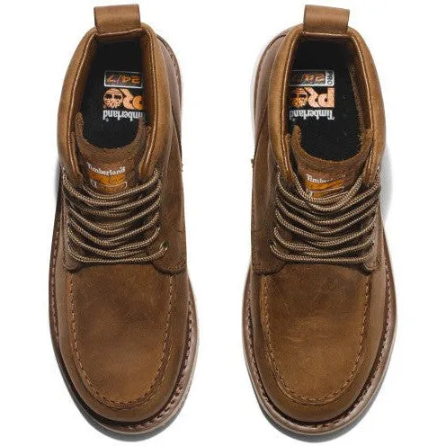 Timberland Pro Men's Wedge 6" Soft Toe Work Boot - Brown - TB1A5SXH214