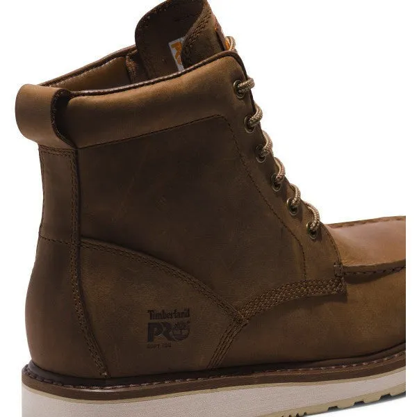 Timberland Pro Men's Wedge 6" Soft Toe Work Boot - Brown - TB1A5SXH214