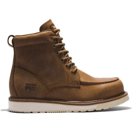 Timberland Pro Men's Wedge 6" Soft Toe Work Boot - Brown - TB1A5SXH214