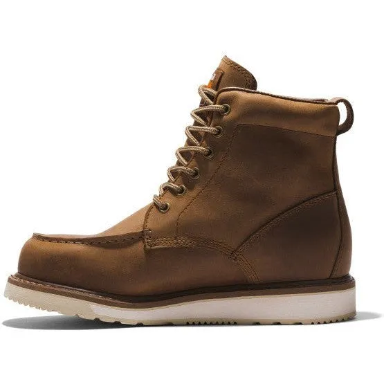 Timberland Pro Men's Wedge 6" Soft Toe Work Boot - Brown - TB1A5SXH214