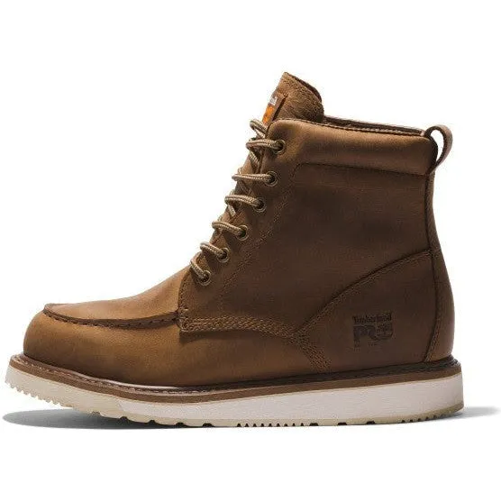 Timberland Pro Men's Wedge 6" Soft Toe Work Boot - Brown - TB1A5SXH214