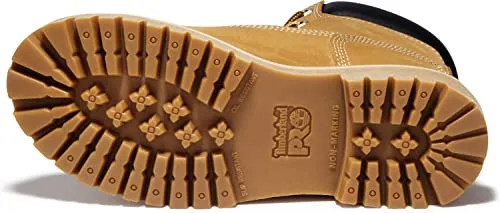 Timberland PRO Women's Direct Attach 6 Inch Steel Safety Toe Insulated Waterproof Industrial Work Boot, Wheat Nubuck, 8.5