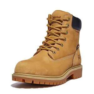 Timberland PRO Women's Direct Attach 6 Inch Steel Safety Toe Insulated Waterproof Industrial Work Boot, Wheat Nubuck, 8.5